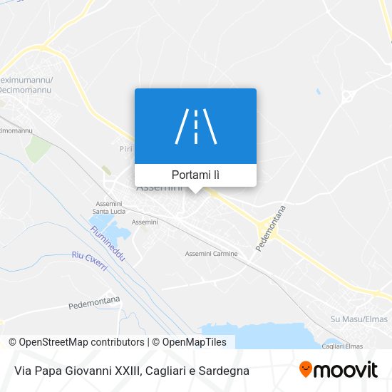 Mappa Via Papa Giovanni XXIII