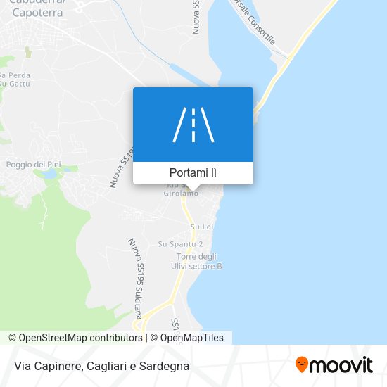 Mappa Via Capinere