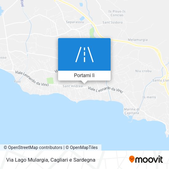 Mappa Via Lago Mulargia
