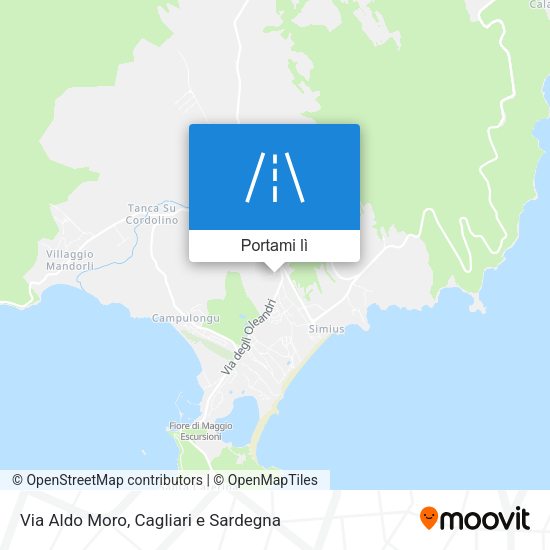 Mappa Via Aldo Moro