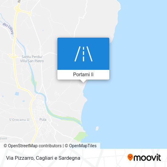 Mappa Via Pizzarro