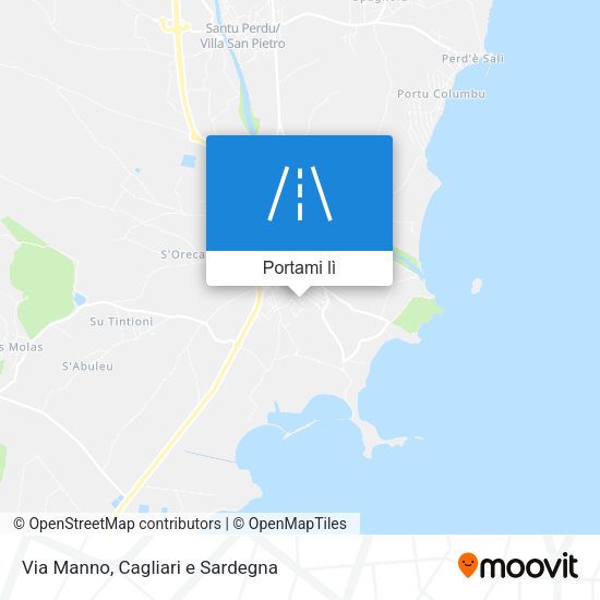 Mappa Via Manno