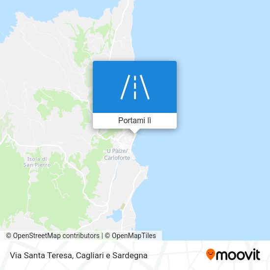 Mappa Via Santa Teresa