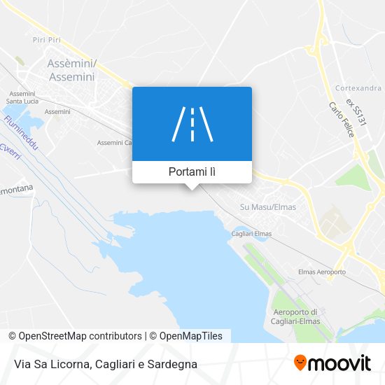 Mappa Via Sa Licorna