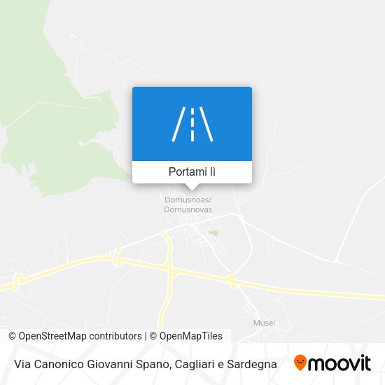 Mappa Via Canonico Giovanni Spano
