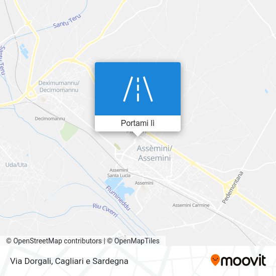 Mappa Via Dorgali