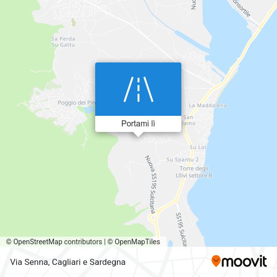 Mappa Via Senna