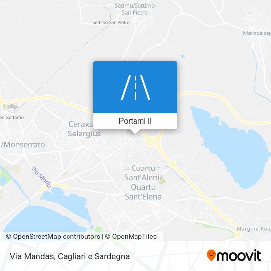 Mappa Via Mandas