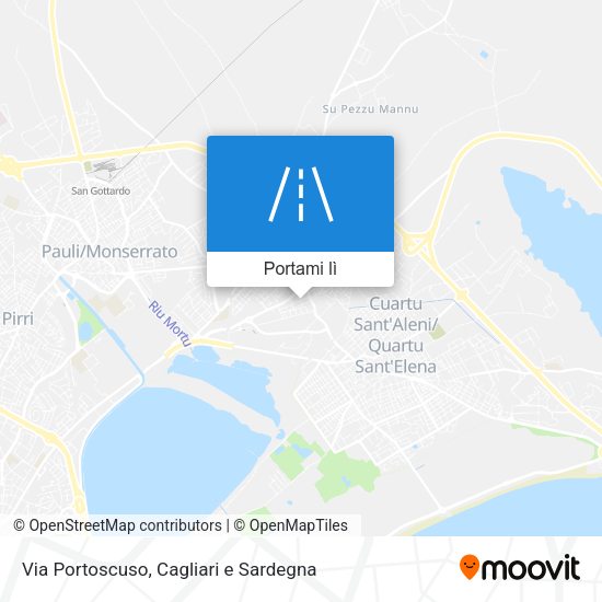 Mappa Via Portoscuso