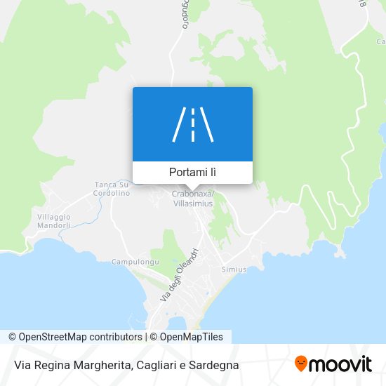 Mappa Via Regina Margherita