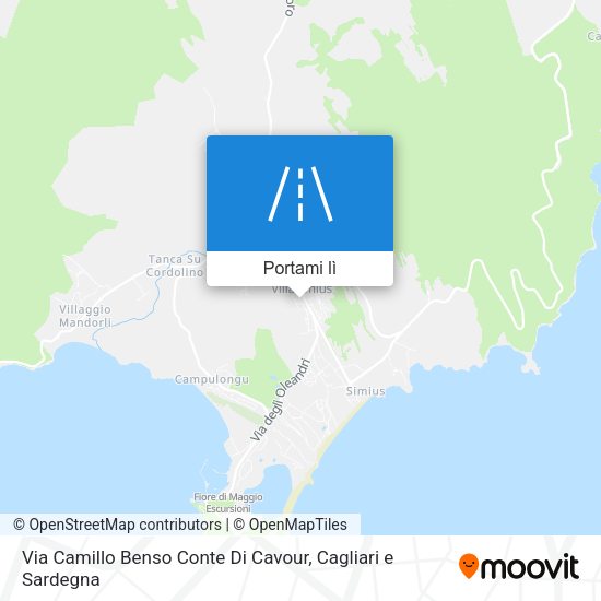Mappa Via Camillo Benso Conte Di Cavour