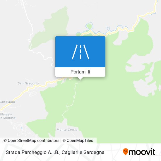 Mappa Strada Parcheggio A.I.B.