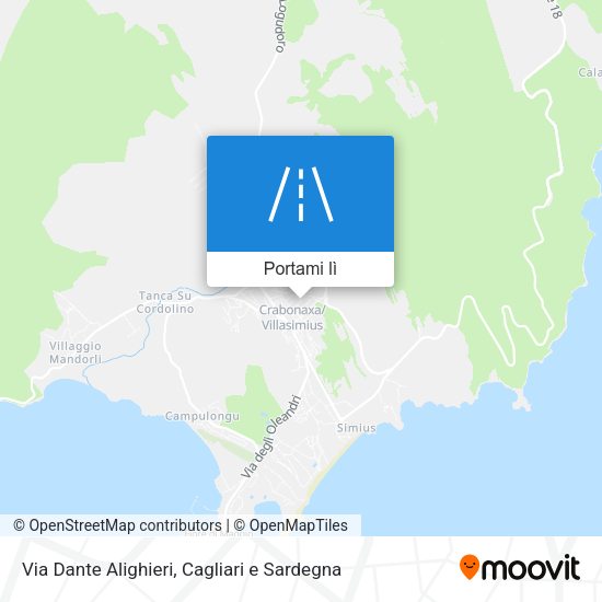 Mappa Via Dante Alighieri