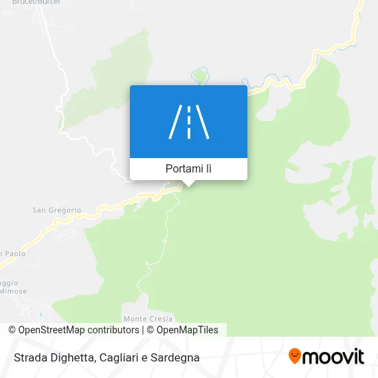 Mappa Strada Dighetta