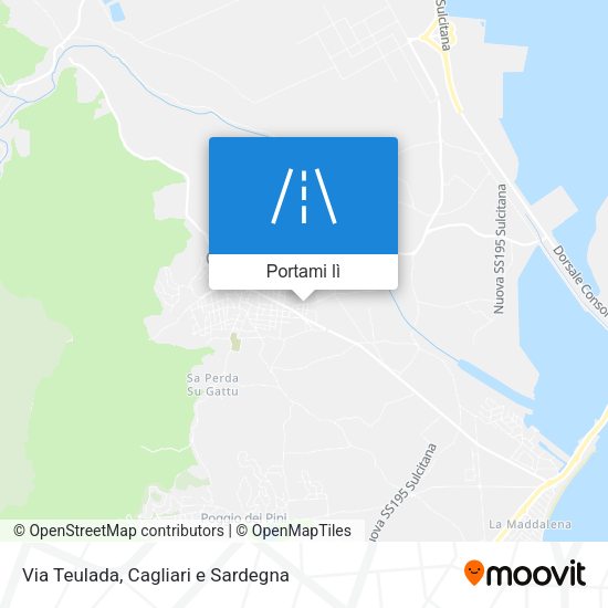 Mappa Via Teulada