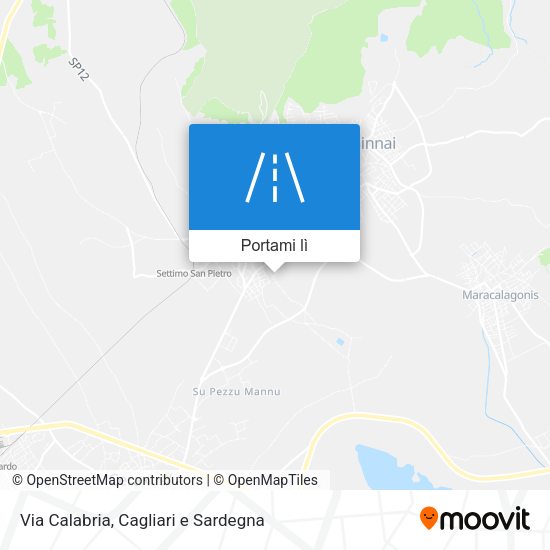 Mappa Via Calabria