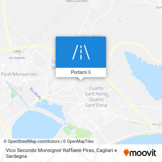 Mappa Vico Secondo Monsignor Raffaele Piras