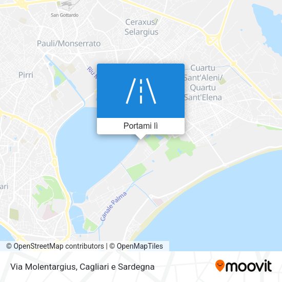 Mappa Via Molentargius