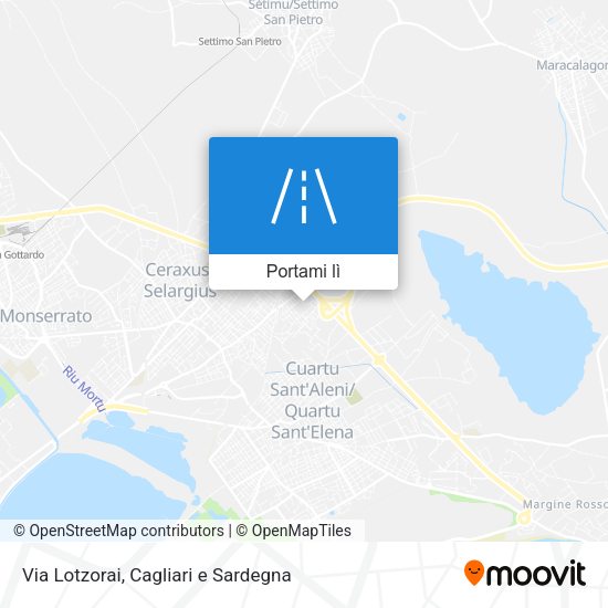 Mappa Via Lotzorai