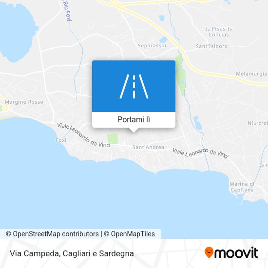 Mappa Via Campeda