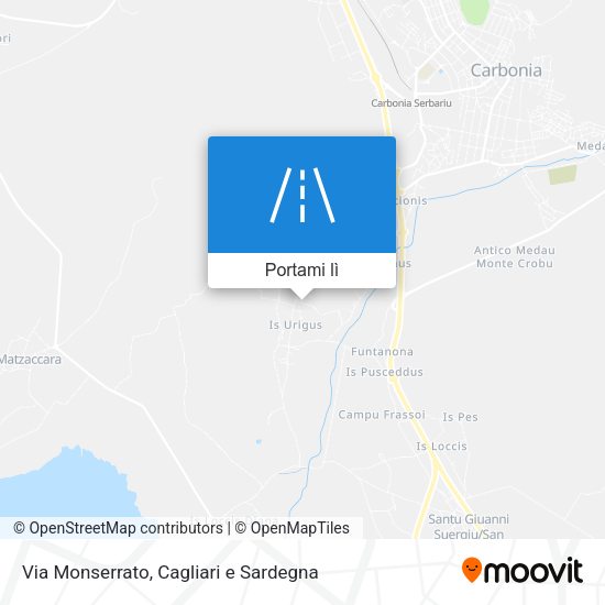 Mappa Via Monserrato