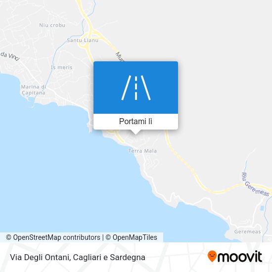 Mappa Via Degli Ontani