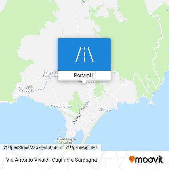 Mappa Via Antonio Vivaldi