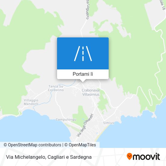 Mappa Via Michelangelo