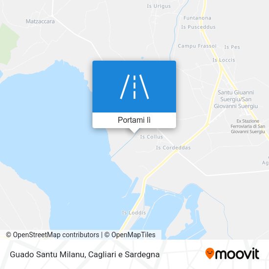 Mappa Guado Santu Milanu