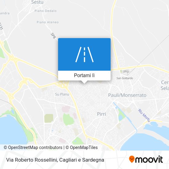 Mappa Via Roberto Rossellini