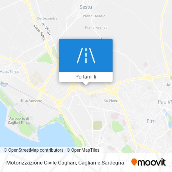 Mappa Motorizzazione Civile Cagliari
