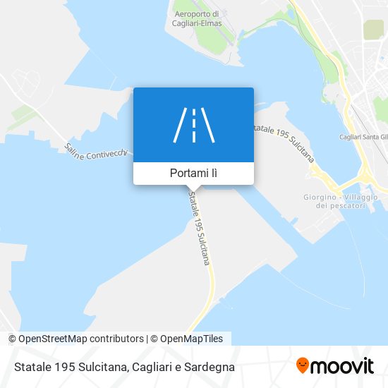 Mappa Statale 195 Sulcitana