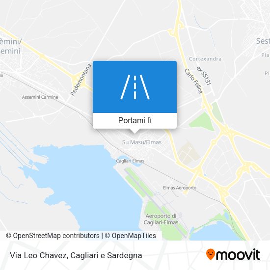 Mappa Via Leo Chavez