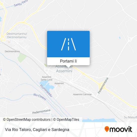 Mappa Via Rio Taloro