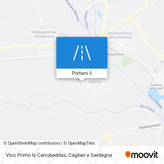 Mappa Vico Primo Is Carrubeddas