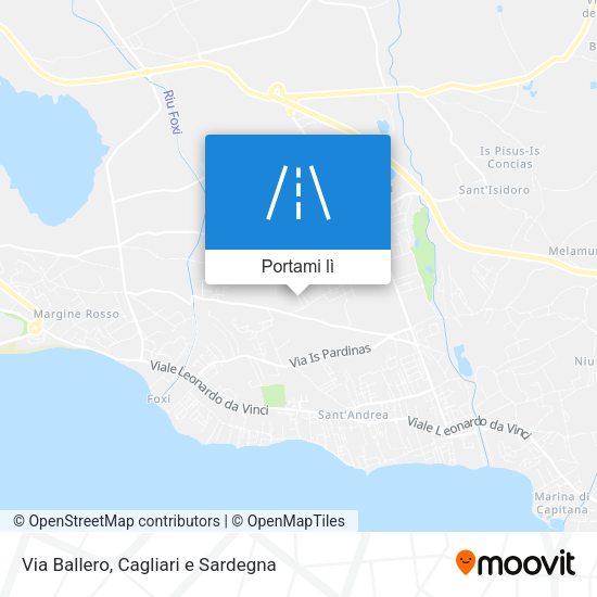 Mappa Via Ballero