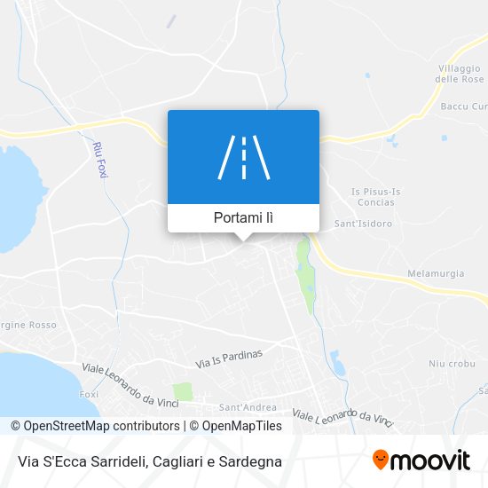Mappa Via S'Ecca Sarrideli