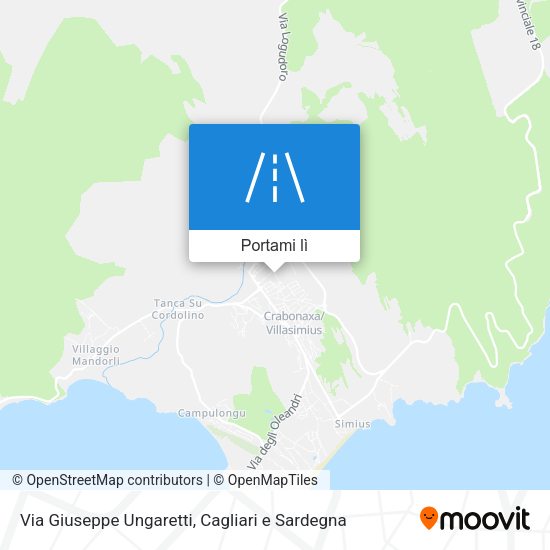 Mappa Via Giuseppe Ungaretti