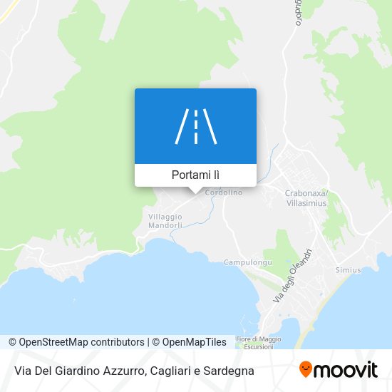 Mappa Via Del Giardino Azzurro