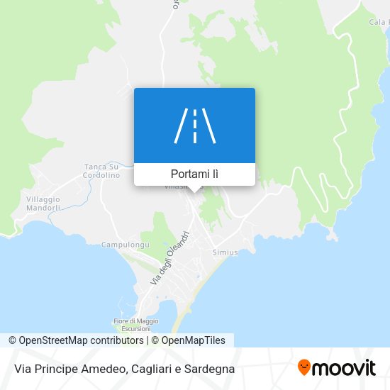Mappa Via Principe Amedeo