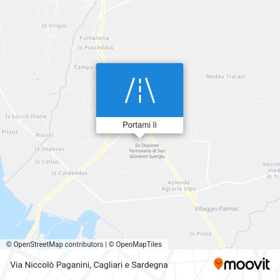 Mappa Via Niccolò Paganini