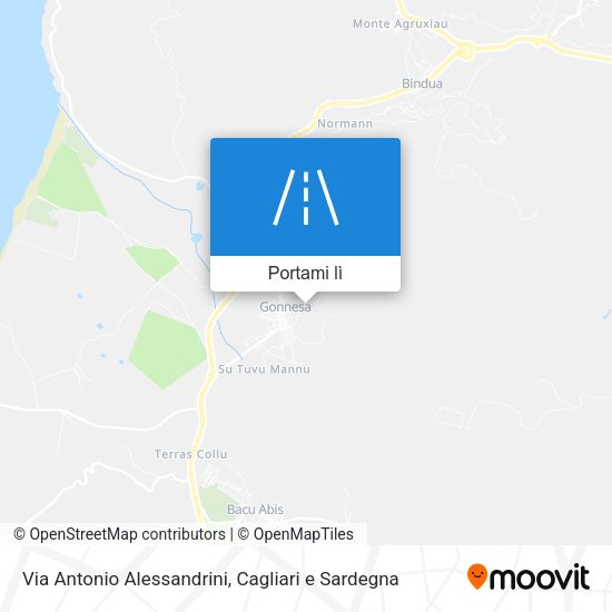 Mappa Via Antonio Alessandrini