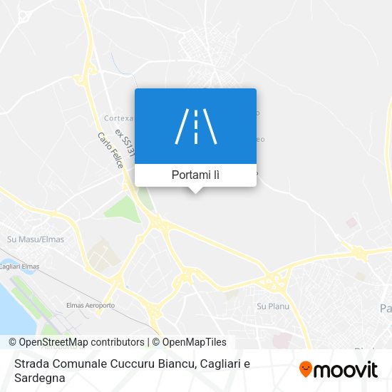 Mappa Strada Comunale Cuccuru Biancu