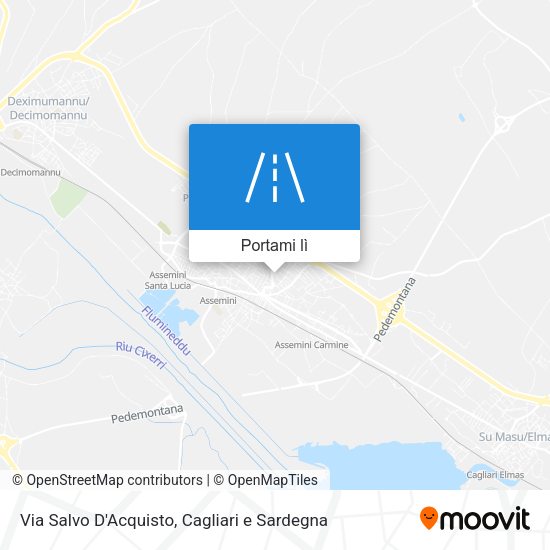 Mappa Via Salvo D'Acquisto