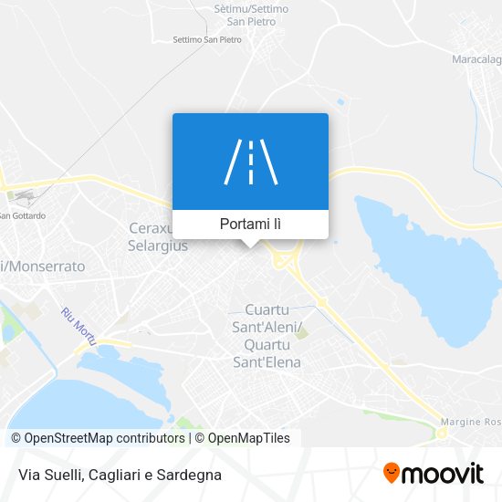 Mappa Via Suelli