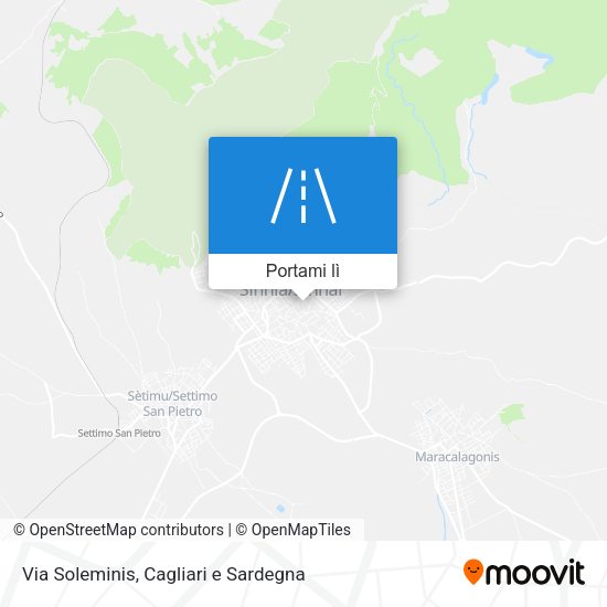 Mappa Via Soleminis