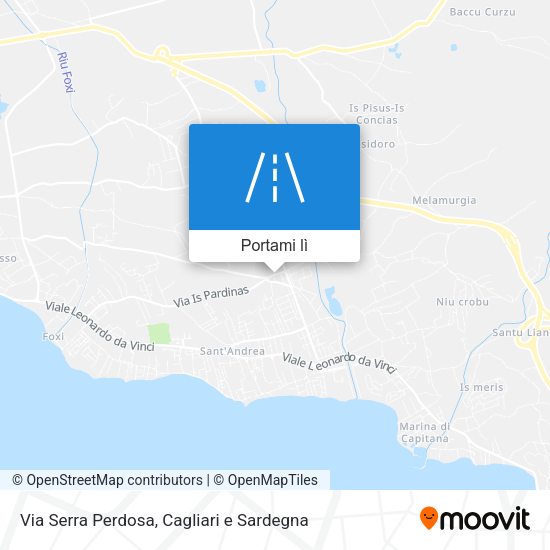 Mappa Via Serra Perdosa