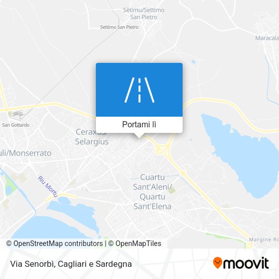 Mappa Via Senorbì