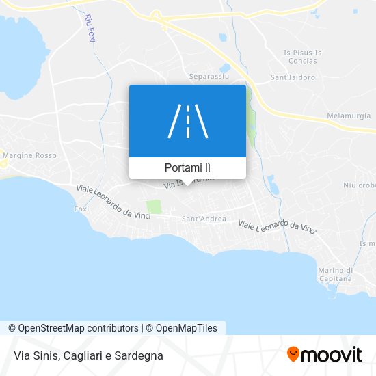 Mappa Via Sinis