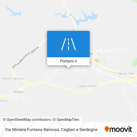 Mappa Via Miniera Funtana Ramosa